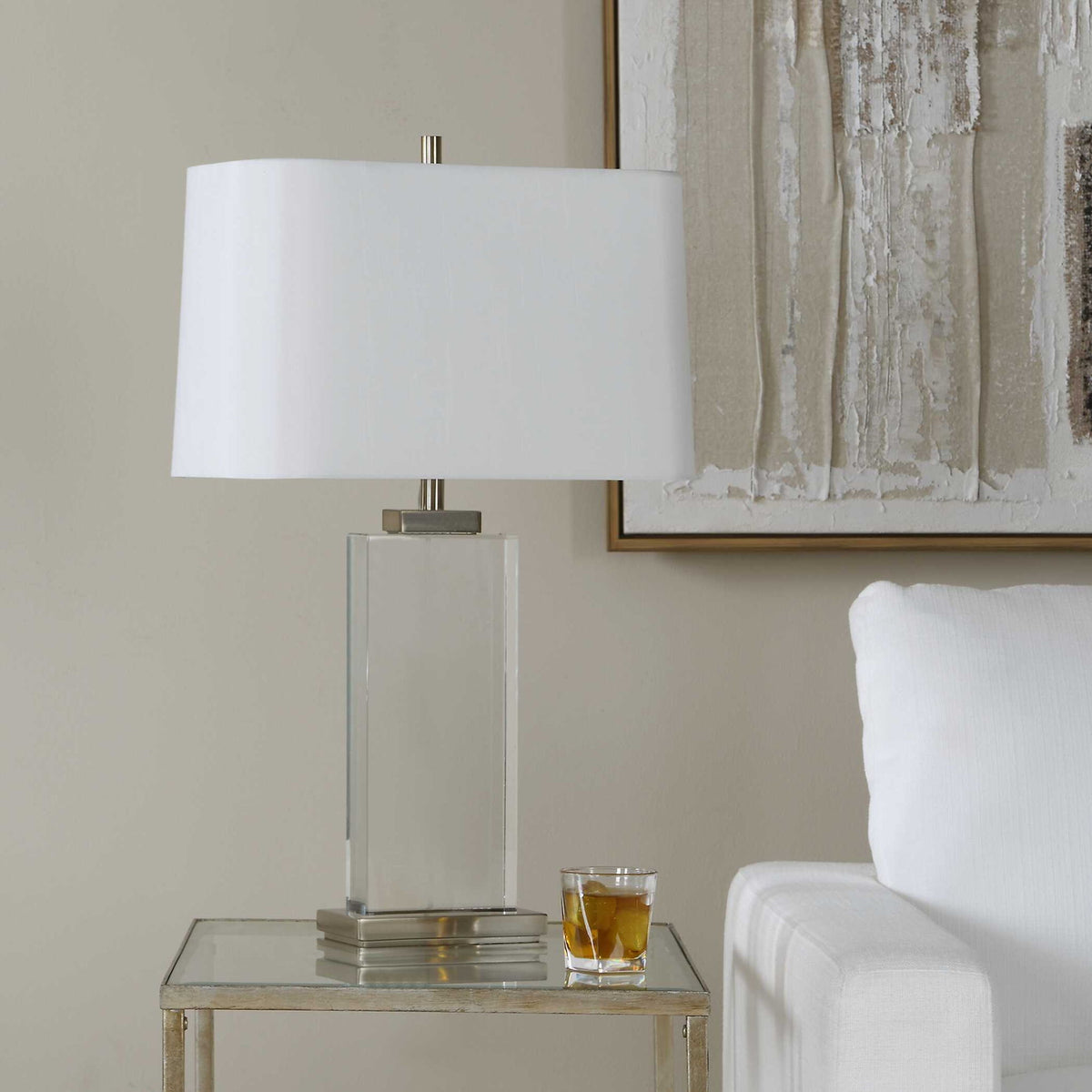 Genevieve - Crystal Table Lamp - Brass / Gold