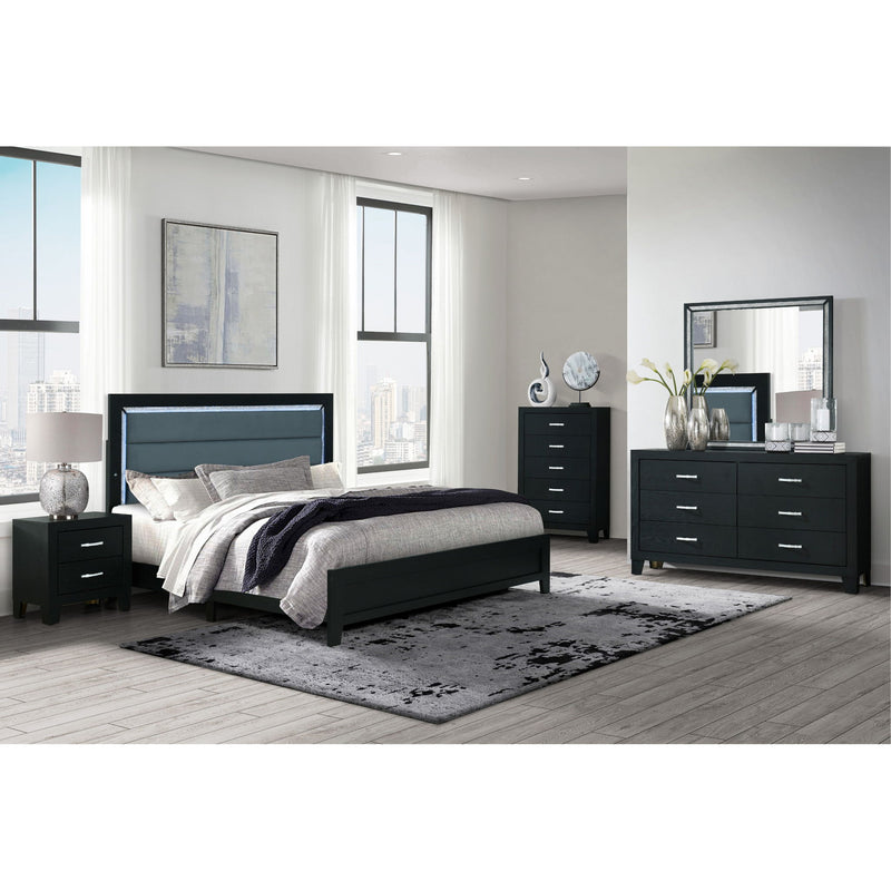 Carlos - Nightstand - Black - R&R Furniture Gallery (Fountain Valley, CA)