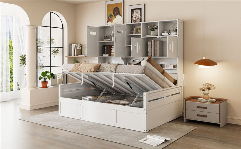 Daybed With All-In-One Cabinet And Shelf - R&R Furniture Gallery (Fountain Valley, CA)