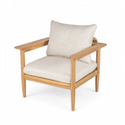 Terassi - Outdoor Lounge Chair (Set of 2) With Cushions - Beige / Light Teak - R&R Furniture Gallery (Fountain Valley, CA)