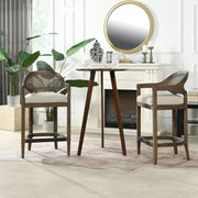 Americana - Mid-Century Modern Cane Back Counter Stool - R&R Furniture Gallery (Fountain Valley, CA)