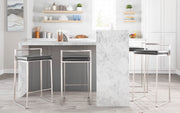 Lumi Source Fuji contemporary stackable barstool set featuring modern design and sleek finish, ideal for kitchen or bar areas.