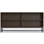 Banting - Low Wide Bookcase - Walnut Brown - R&R Furniture Gallery (Fountain Valley, CA)