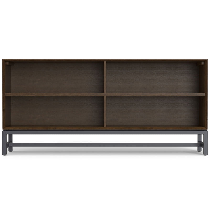 Banting - Low Wide Bookcase - Walnut Brown - R&R Furniture Gallery (Fountain Valley, CA)