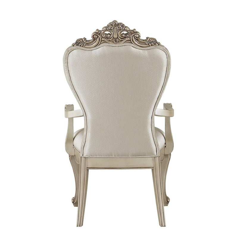 Gorsedd - Arm Chair (Set of 2) - Cream Fabric & Golden Ivory - R&R Furniture Gallery (Fountain Valley, CA)