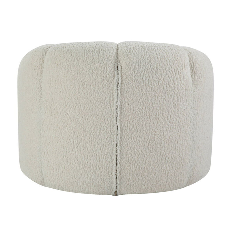 Osmash - Chair With Swivel - White Teddy Sherpa - R&R Furniture Gallery (Fountain Valley, CA)
