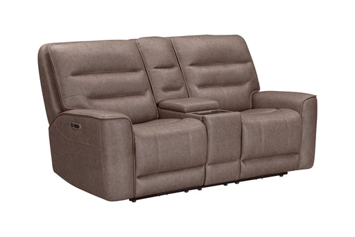 Lawson - Power Zero Gravity Tilt Console Loveseat P2 - Sydney Brunette - R&R Furniture Gallery (Fountain Valley, CA)