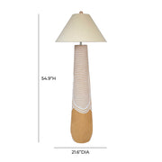 Harlee - Woven Floor Lamp - Natural - R&R Furniture Gallery (Fountain Valley, CA)