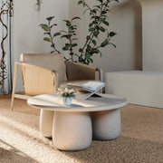 Rahul - Round Coffee Table - Cream - R&R Furniture Gallery (Fountain Valley, CA)