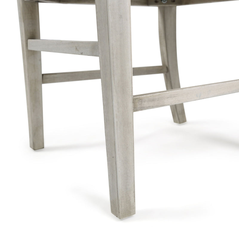 Noble House Plethora dining chairs with X-shaped back design, set of 2, modern wooden chair sets for dining rooms