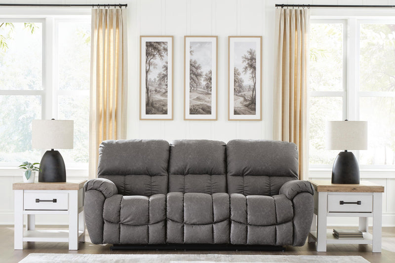 Bakerstein - Power Reclining Sofa With Adjustable Headrest - Galaxy