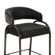 Tatum - Vegan Leather 2-Tone Counter Stool - R&R Furniture Gallery (Fountain Valley, CA)