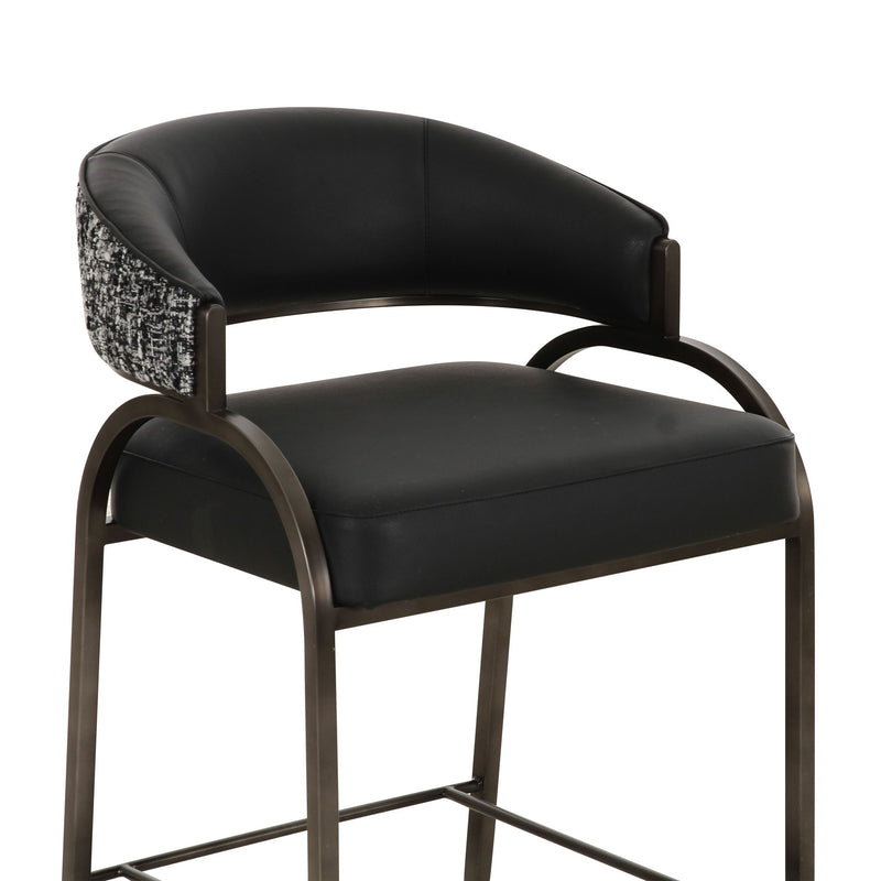 Tatum - Vegan Leather 2-Tone Counter Stool - R&R Furniture Gallery (Fountain Valley, CA)