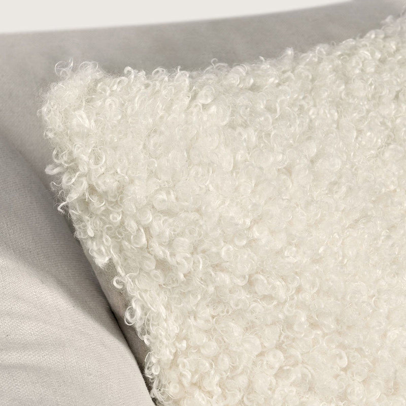 Ivory Carters accent pillow, 22x22 inches, with soft fabric and subtle design, perfect for home decor accents.