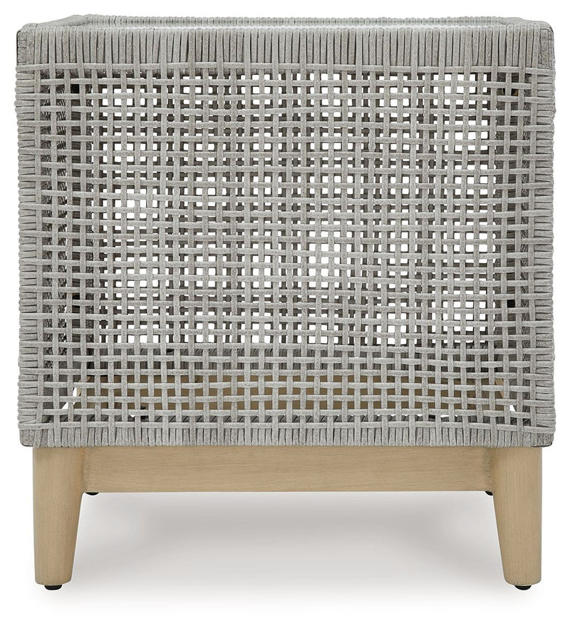Seton Creek - Square End Table - Gray - R&R Furniture Gallery (Fountain Valley, CA)