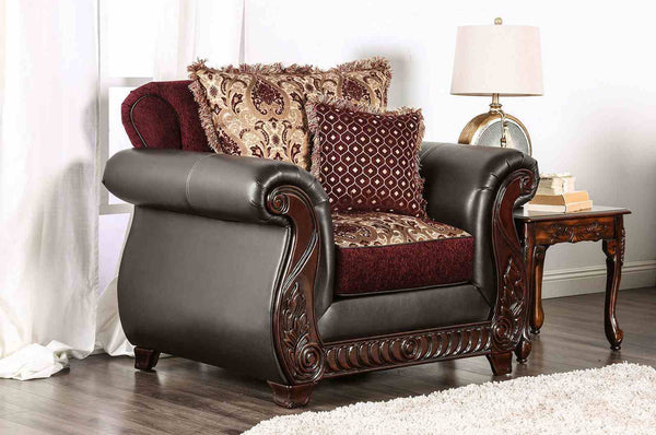 Franklin - Chair, Burgundy
