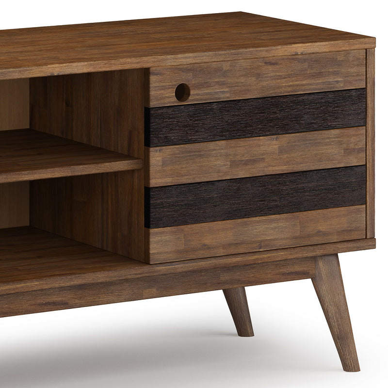Clarkson - Low TV Stand - Rustic Natural Aged Brown - R&R Furniture Gallery (Fountain Valley, CA)
