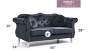 Glory Furniture stylish flared arm loveseat with plush upholstery and modern design, perfect for cozy living room seating.
