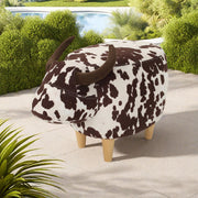 Cow Shaped Ottoman Footstool - R&R Furniture Gallery (Fountain Valley, CA)