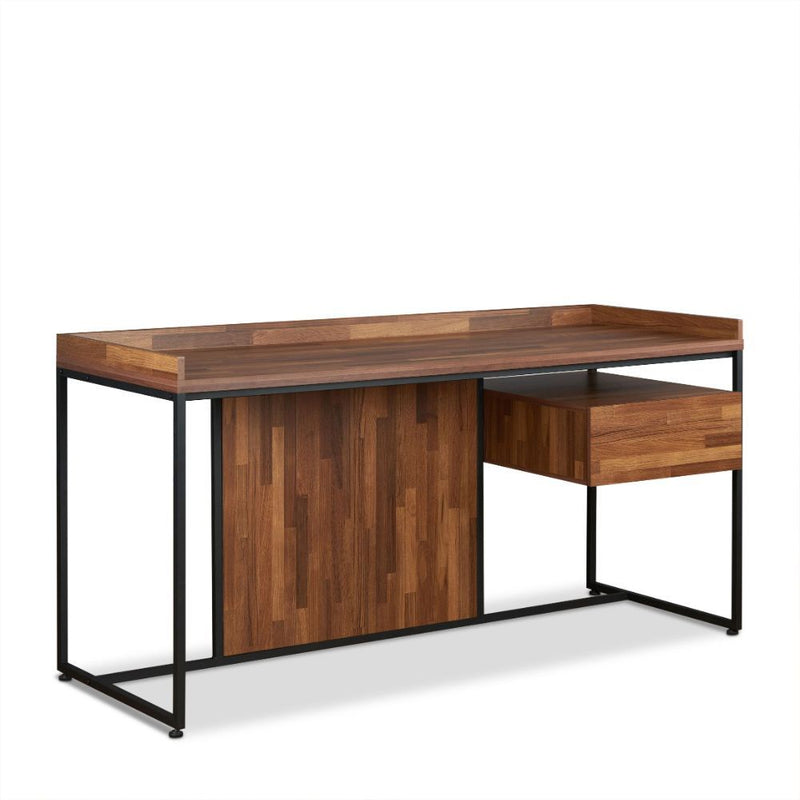 Sara - Writing Desk - Walnut & Sandy Black - R&R Furniture Gallery (Fountain Valley, CA)