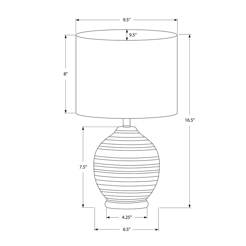 Lighting, Table Lamp, Ceramic, Transitional - Black - R&R Furniture Gallery (Fountain Valley, CA)
