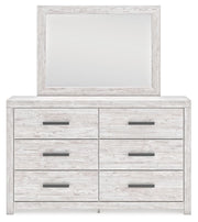 Cayboni - Dresser And Mirror - Whitewash - R&R Furniture Gallery (Fountain Valley, CA)