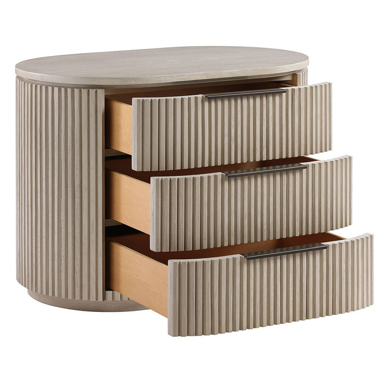 Leanna - Nightstand With USB Port - Light Oak - R&R Furniture Gallery (Fountain Valley, CA)
