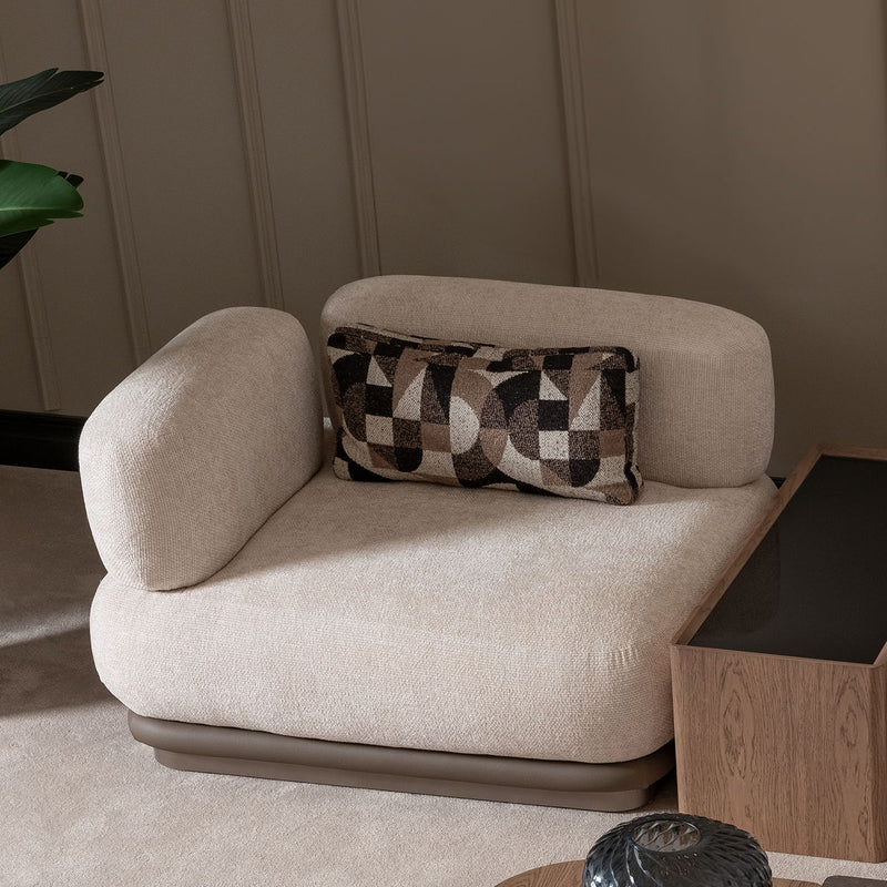Bristol Point - LAF Chair - Fawn / Saddle Brown - R&R Furniture Gallery (Fountain Valley, CA)