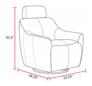 Miles - Swivel Gliding Accent Chair - R&R Furniture Gallery (Fountain Valley, CA)