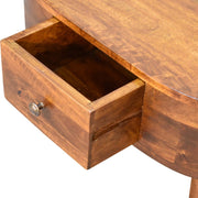 Mini Rounded Coffee Table - Chestnut - R&R Furniture Gallery (Fountain Valley, CA)