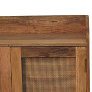 Larissa - T Bar Raised Cabinet - Brown - R&R Furniture Gallery (Fountain Valley, CA)