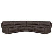 Parker Living Easton power reclining sectional with adjustable headrests, featuring plush upholstery and modern design.