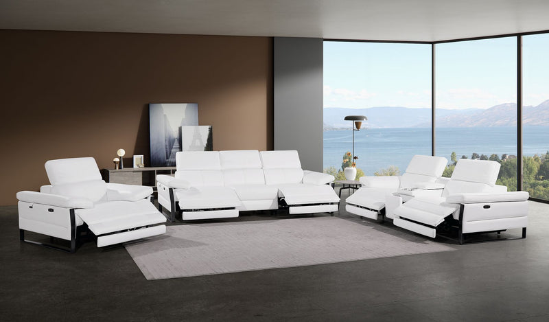 1246 - Modular Power Dual Reclining Sofa, Console Loveseat, And Chair Set With Power Headrests