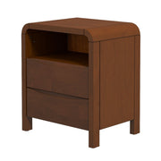 Lionel - Nightstand 2 Drawer - Brown - R&R Furniture Gallery (Fountain Valley, CA)