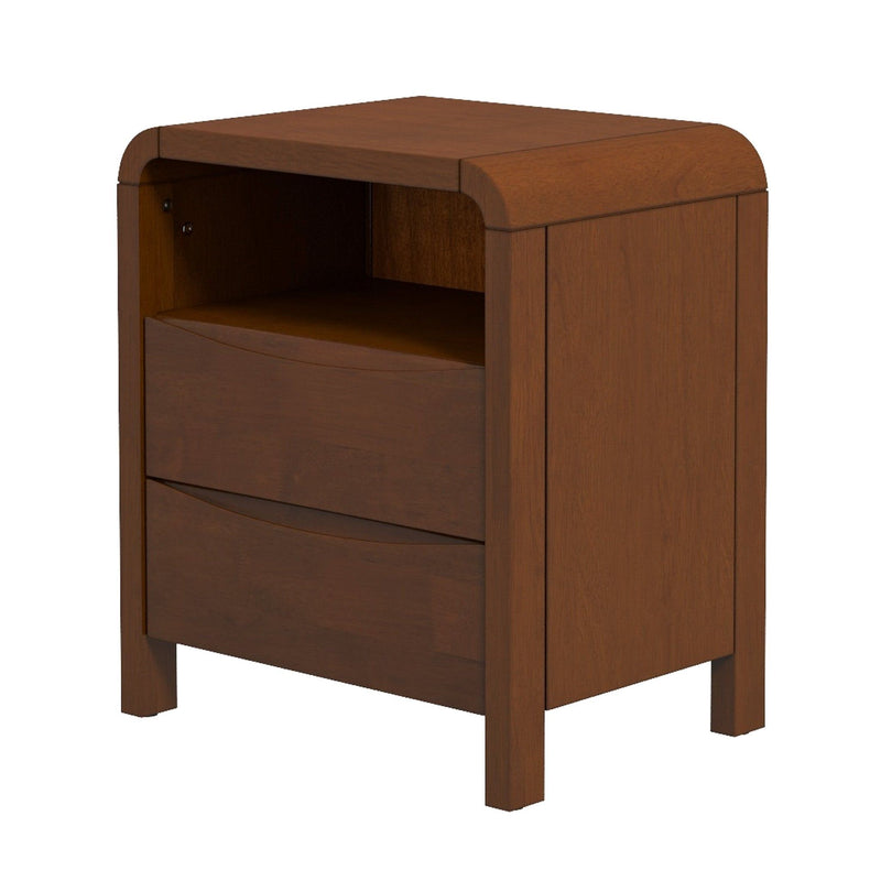 Lionel - Nightstand 2 Drawer - Brown - R&R Furniture Gallery (Fountain Valley, CA)