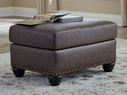 Roxmere - Ottoman - Umber - R&R Furniture Gallery (Fountain Valley, CA)
