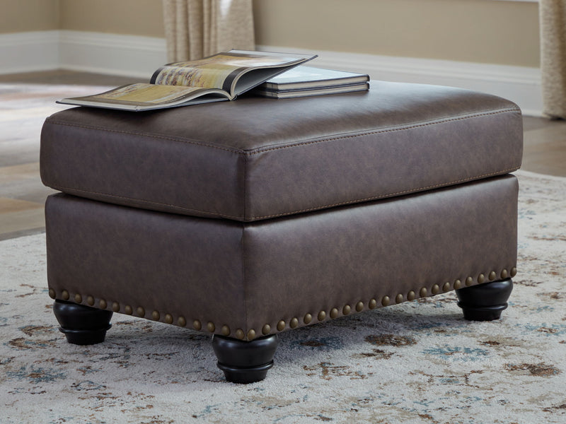 Roxmere - Ottoman - Umber - R&R Furniture Gallery (Fountain Valley, CA)