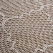 Guros - 4' X 6' Trellis Indoor / Outdoor Area Rug - Ivory - R&R Furniture Gallery (Fountain Valley, CA)