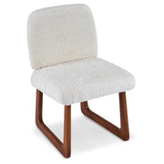 Dining Chair With Curved Legs (Set of 2) - Beige / Brown - R&R Furniture Gallery (Fountain Valley, CA)
