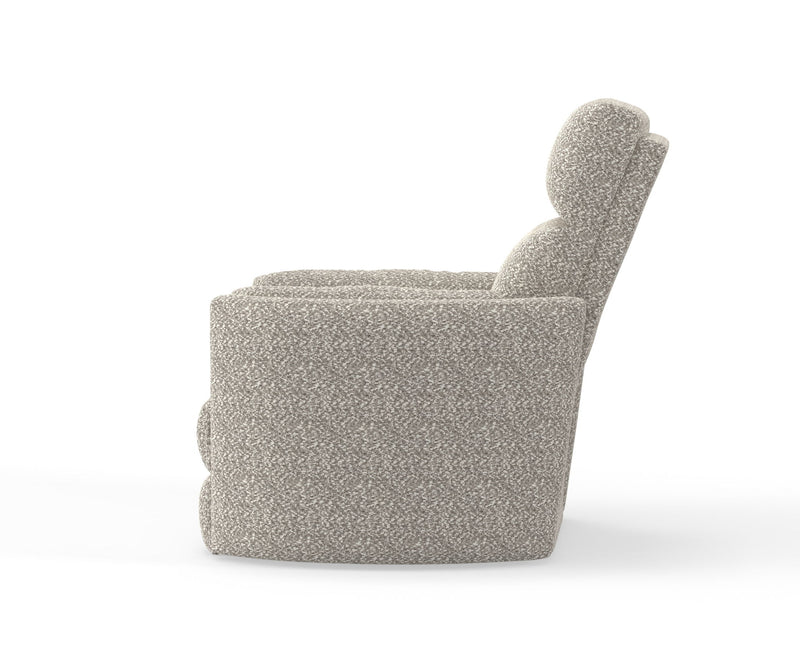 Parker Living Radius Power Swivel Glider Recliner chair set with plush upholstery and modern design, shown in a living room setting.