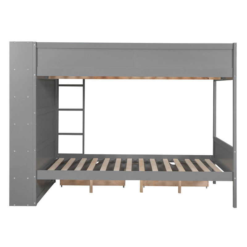 Bunk Bed With 2 Drawers And Multi Layer Cabinet - R&R Furniture Gallery (Fountain Valley, CA)