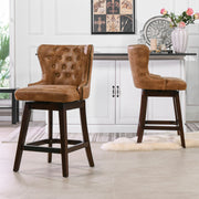 Holmes - Tufted High Back 360 Swivel Counter Height Barstool - R&R Furniture Gallery (Fountain Valley, CA)