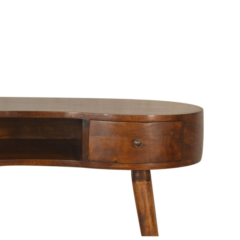Rounded Writing Desk - Chestnut - R&R Furniture Gallery (Fountain Valley, CA)