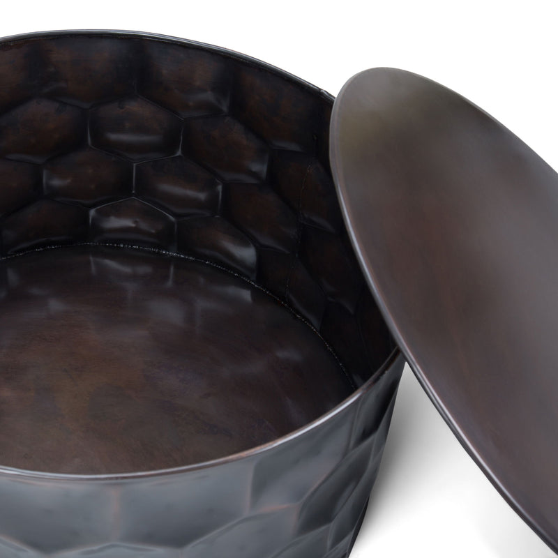 Whitney - Handcrafted Metal Storage Table - R&R Furniture Gallery (Fountain Valley, CA)