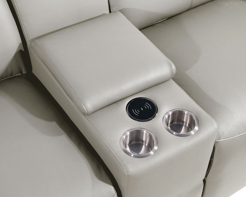 1224 - 7-Piece Modular Power Reclining Sofa, Loveseat & Chair Set In With 5 Power Recliners & Power Headrests