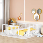 Metal Floor Bed Frame With Fence And Door - R&R Furniture Gallery (Fountain Valley, CA)