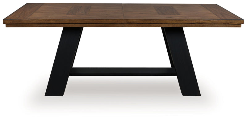 Greddinton - Dining Extension Table - Brown / Black - R&R Furniture Gallery (Fountain Valley, CA)