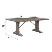 Raphaela - Dining Table - Weathered Cherry - R&R Furniture Gallery (Fountain Valley, CA)