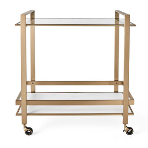 Roll Along - Bar Cart - Brass