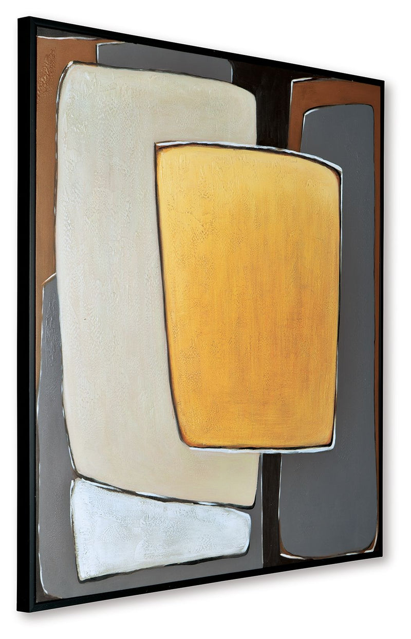 Actman - Wall Art - Cream / Brown / Gray - R&R Furniture Gallery (Fountain Valley, CA)